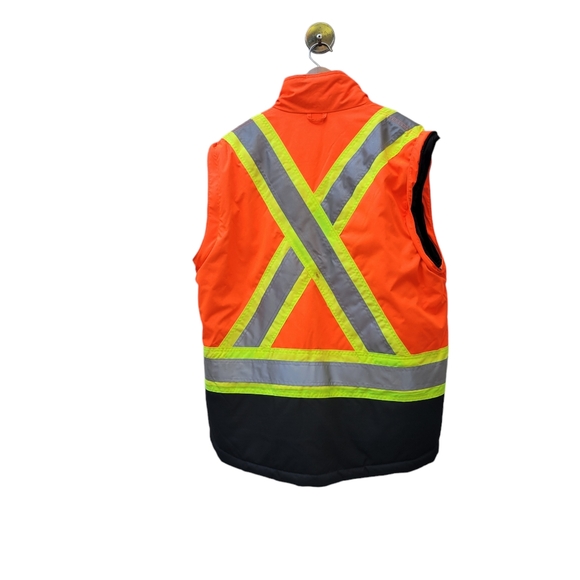 Work King Men's S42611 High Visibility 5-in-1 Safety System Jacket / Vest - Picture 8 of 13
